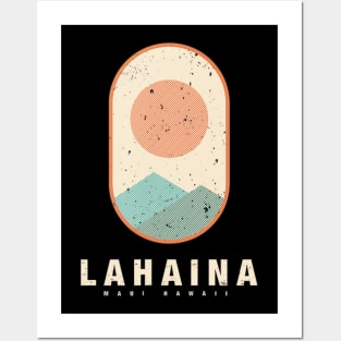 Lahaina Maui Hawaii Vintage Style Posters and Art